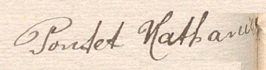 Signature Nathaniel PONTET